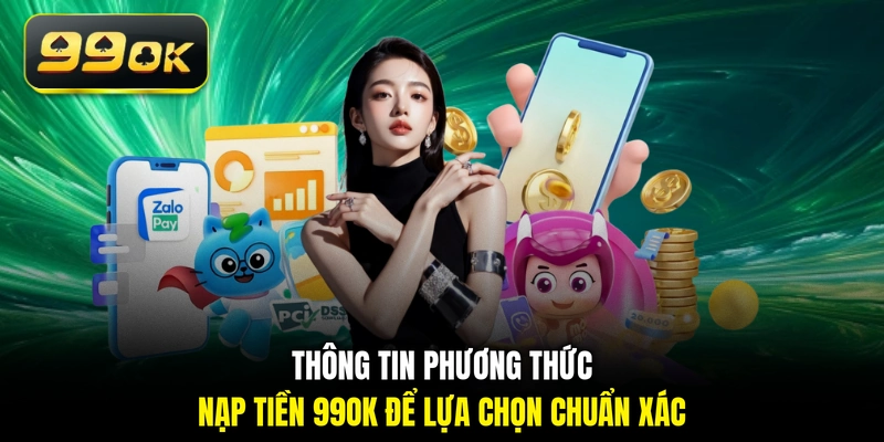 Thông tin phương thức nạp tiền 99OK để lựa chọn chuẩn xác